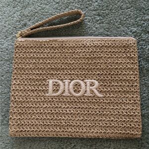 Dior Beige Woven Wristlet GWP New